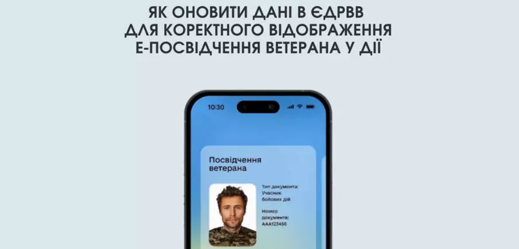 Мінветеранів — оновлення даних